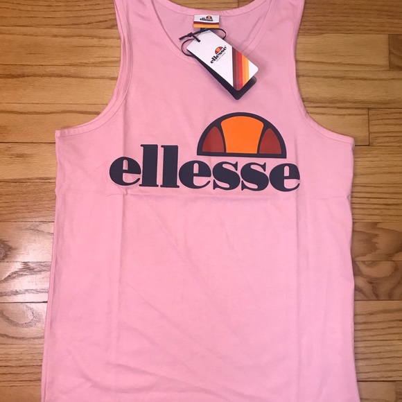 Ellesse Frattini Light Pink Men's Tank Top New - Picture 3 of 4